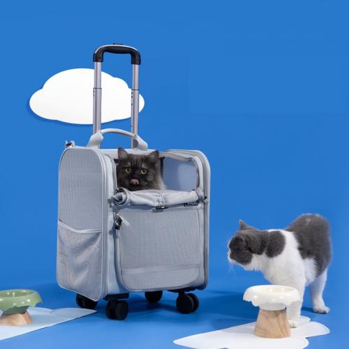 Polyester Pet Trolley Case, Solide, himmelblau,  Stück