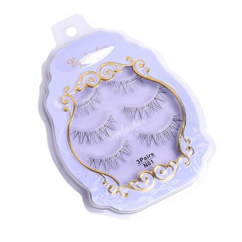 Chemical Fiber False Eyelashes three piece Box