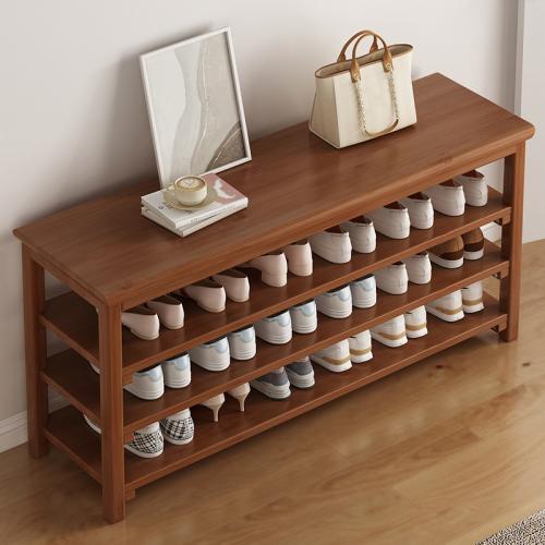 Moso Bamboo Multilayer Shoes Rack Organizer Dark Brown PC