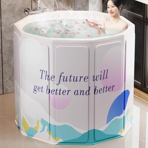 PVC & Oxford heat preservation Foldable Bathtub multi-colored printed