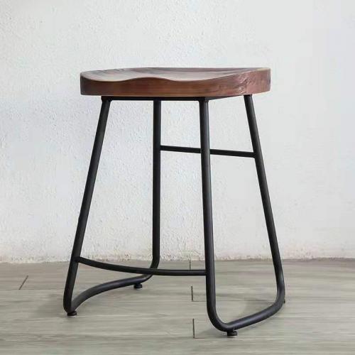 Pine & Iron Stool PC