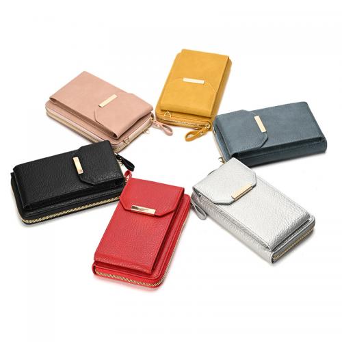 PU Cuir Sac de téléphone cellulaire Solide plus de couleurs pour le choix pièce