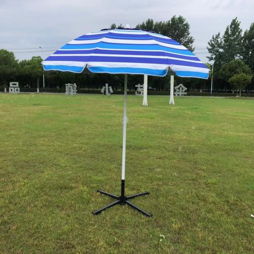 Carbon Steel & Oxford windproof Sunny Umbrella durable & anti ultraviolet & sun protection & waterproof striped PC