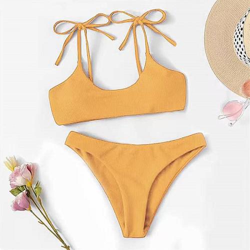 Poliéster Bikini, Sólido, más colores para elegir,  Conjunto