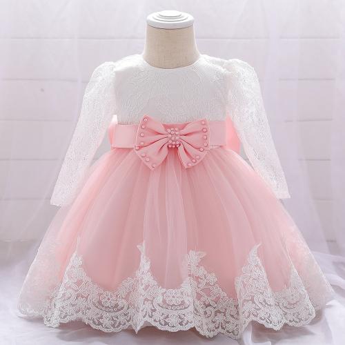 Polyester Ball Gown Girl One-piece Dress Cute PC