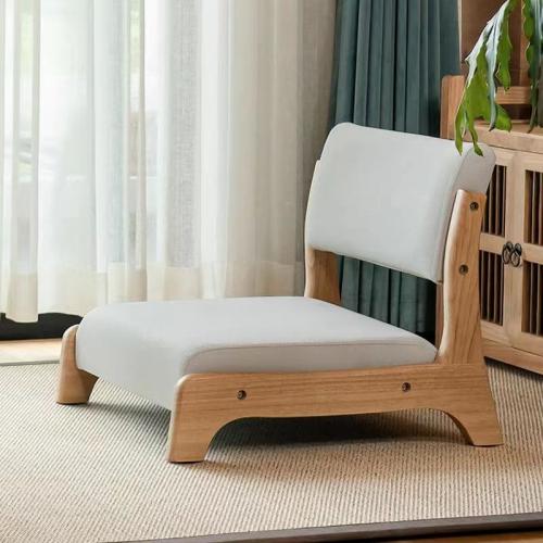 Sponge & Wood & PU Leather & Cotton Linen Casual House Chair PC