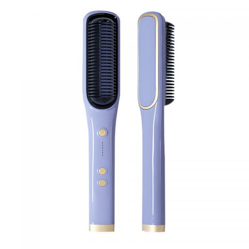 Ceramics & Engineering Plastics Adjustable heat level Hair Straight Comb anion printed PC