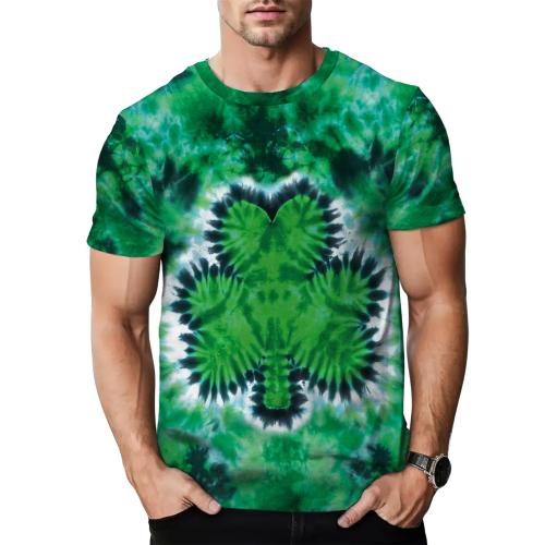 Poliéster Hombres camiseta de manga corta, impreso, patrón diferente para la elección, más colores para elegir,  trozo