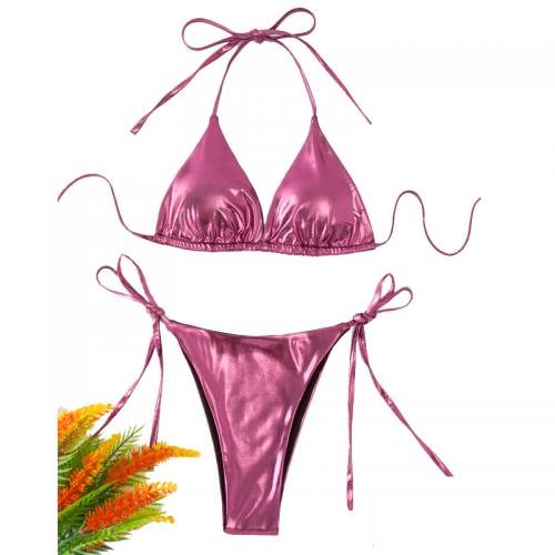 Polyester Bikini Roze Instellen