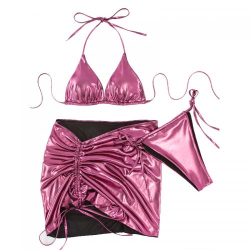 Polyester Bikini Roze Instellen