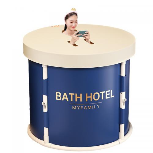 Pearl Cotton & Polyester Taffeta & PVC heat preservation Foldable Bathtub printed letter PC