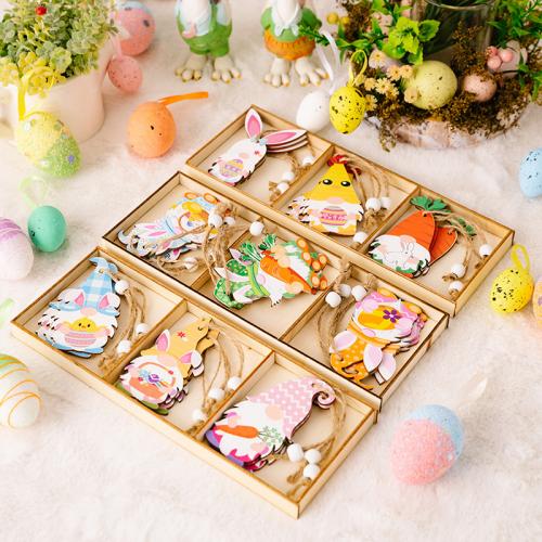 Wood Easter Design & DIY Hanging Decoration Painted Box