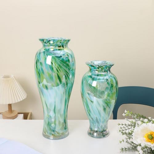 Verre Vase Solide Vert pièce