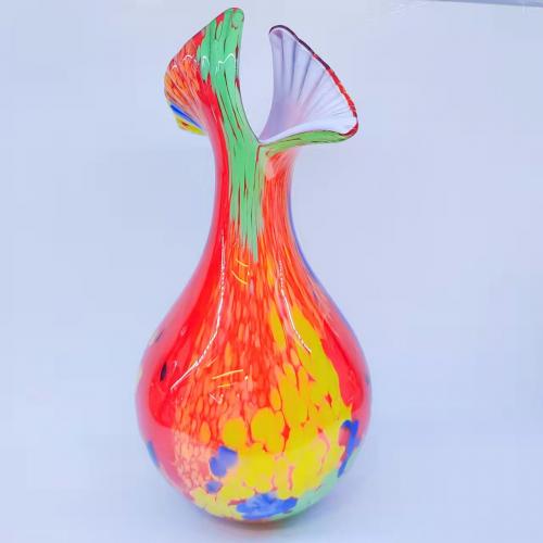 Verre Vase Solide multicolore pièce