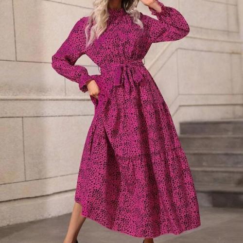 Polyester Robe d’une seule pièce Fuchsia pièce