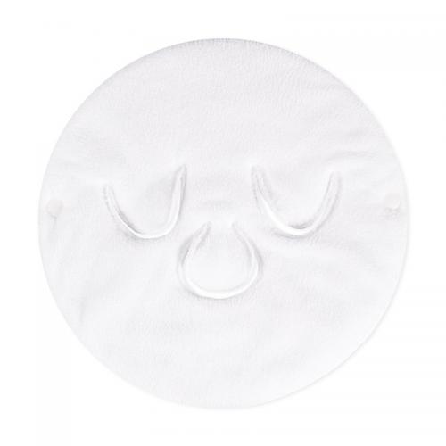 Toison de corail Serviette fumante pour le visage Blanc pièce