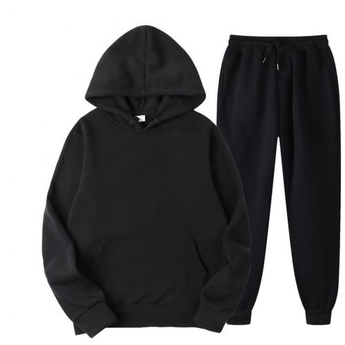 Polyester Ensemble occasionnel d’hommes Coton Pantalon long & Sweatshirt Solide plus de couleurs pour le choix Ensemble