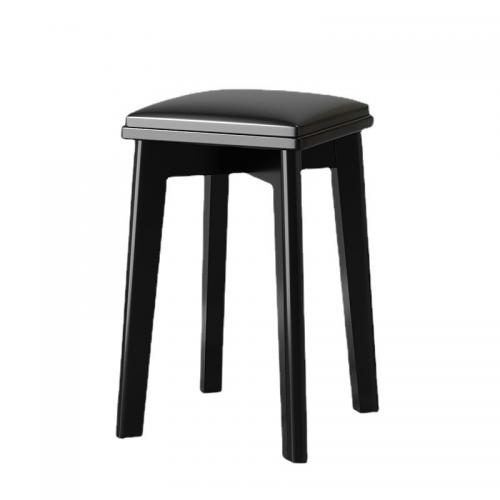 Solid Wood & PU Leather Stool durable & hardwearing Solid PC