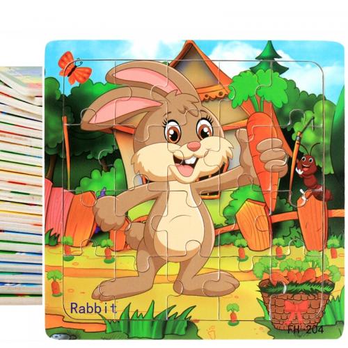 Dřevěné Puzzle pro hračku Pevné più colori per la scelta kus