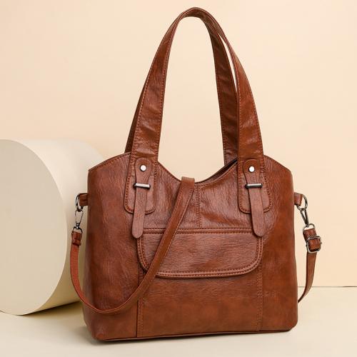 PU Leather Easy Matching Shoulder Bag large capacity PC