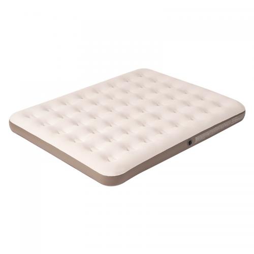 Tejido Flocado Colchón de cama inflable, beige,  trozo