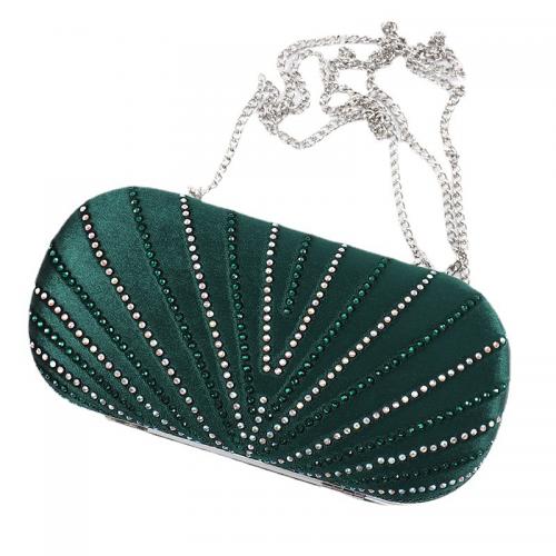 Velours Clutch Tas Polyester Groene stuk