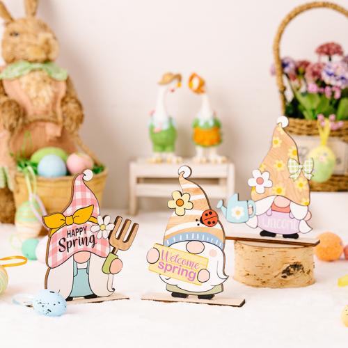 Wooden Easter Design Decoration for home decoration PC