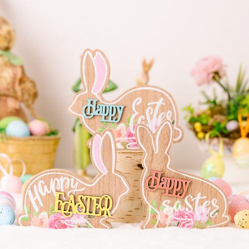 Wooden Easter Design Decoration for home decoration PC