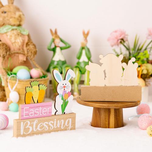 Wooden Easter Design Decoration for home decoration PC