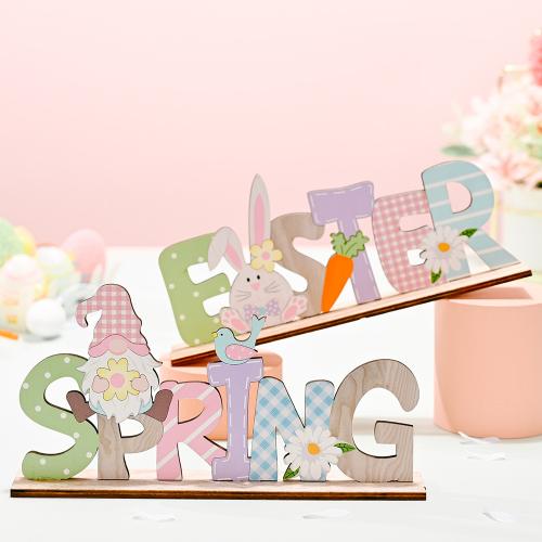 Wooden Easter Design Decoration for home decoration PC