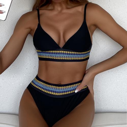 Spandex & Poliestere Bikiny Prokládané Nero Nastavit