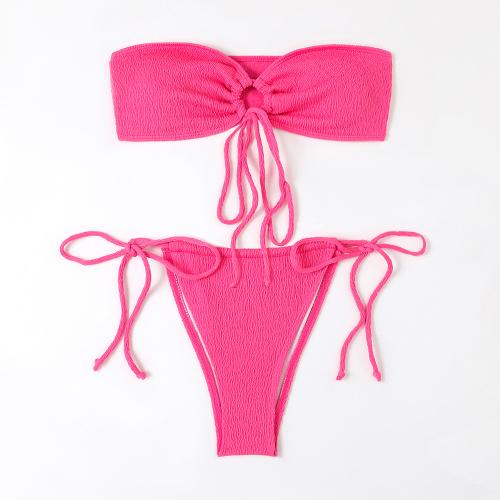 Poliéster Bikini, fucsia,  Conjunto