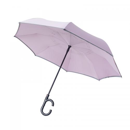 Fiberglass & Pongee Reverse Umbrellas 8 rid-frame Solid PC