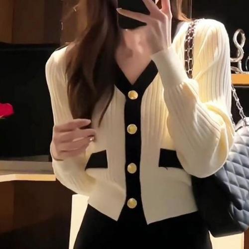 Polyester Slim Women Knitwear patchwork : PC