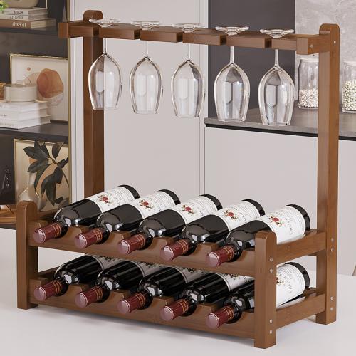 Moso Bambus Wein-Rack, Dark Brown,  Stück