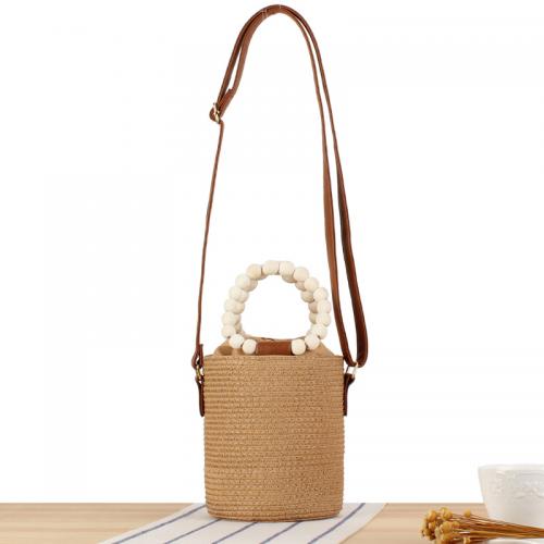 Houten Kralen & Papier Crossbody Tas Solide meer kleuren naar keuze stuk