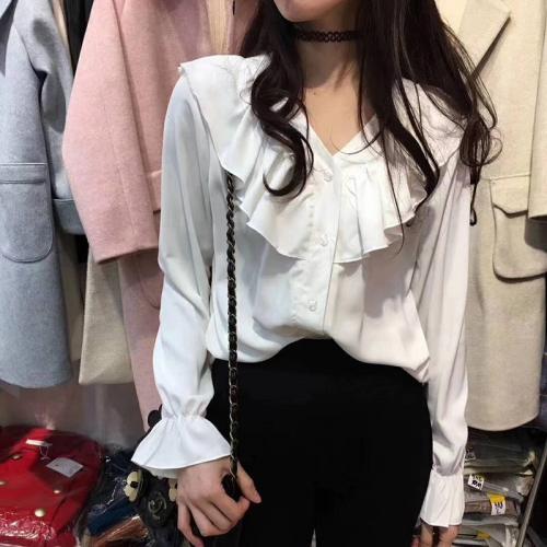 Chiffon Women Long Sleeve Blouses PC