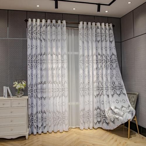 Polyester shading Curtain floral PC