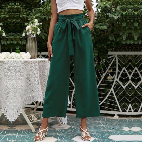 Polyester Pantalon large pour jambes Solide plus de couleurs pour le choix pièce