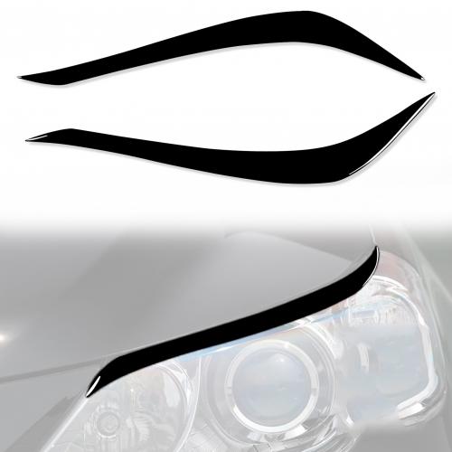 For 10-12 TOYOTA REIZ Front Light Brows two piece  Solid black Sold By Set