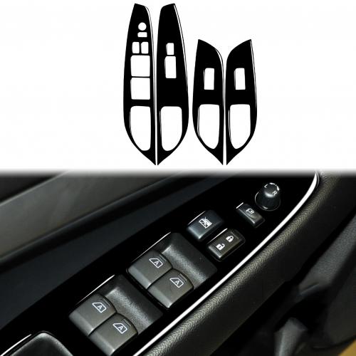 For Infiniti Window Control Switch Panel Cover four piece Solid black Sold By Set