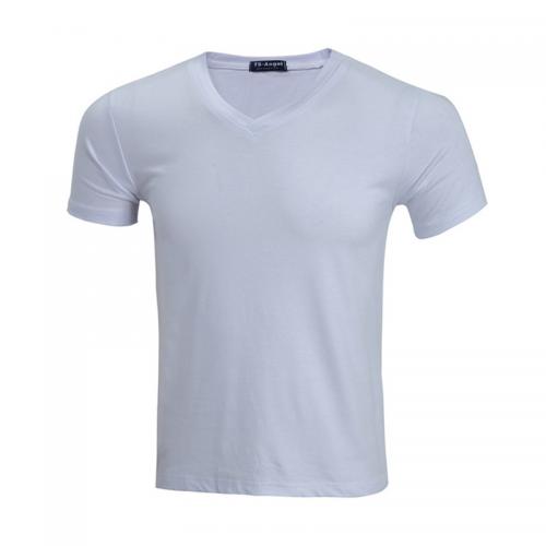 Cotton Men Short Sleeve T-Shirt Men loose plain t shirt Men short sleeve t shirts v neck custom v neck t shirts