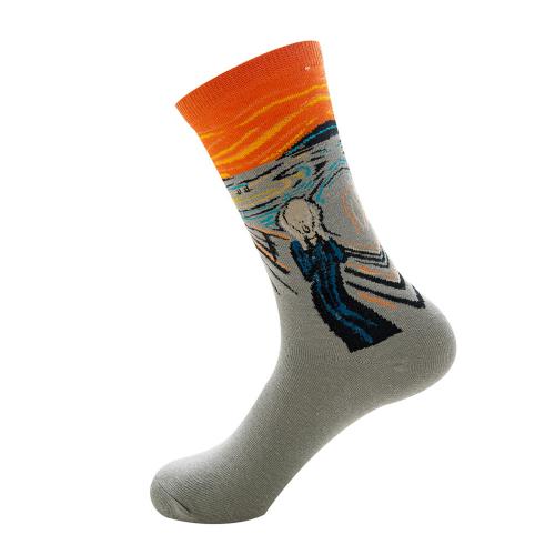 Algodón Calcetines de rodilla unisex, jacquard, Dibujos animados, más colores para elegir,  Par