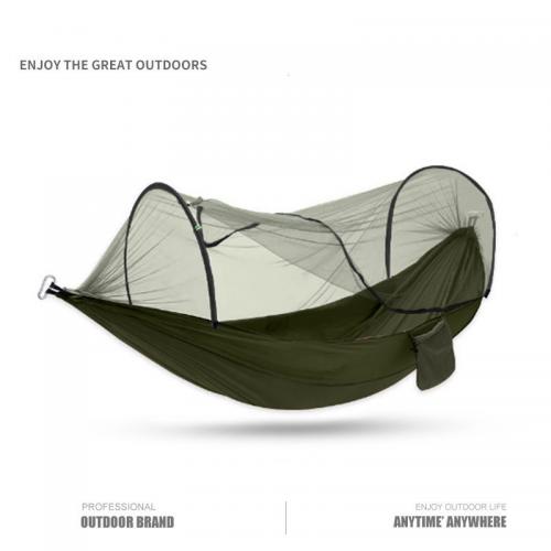 210T Nylon Taffeta automatic & Anti-mosquito Hammock portable & breathable Nylon Cord PC