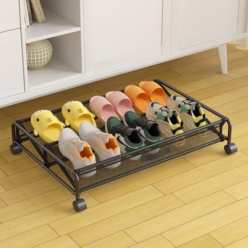 Carbon Steel Shoes Rack Organizer for storage black PC