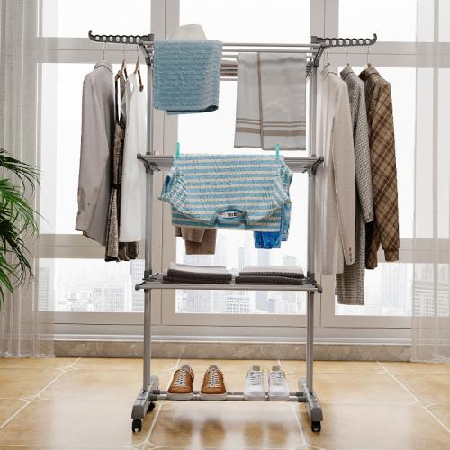 Kunststoff Clotheshorse, Silber,  Stück