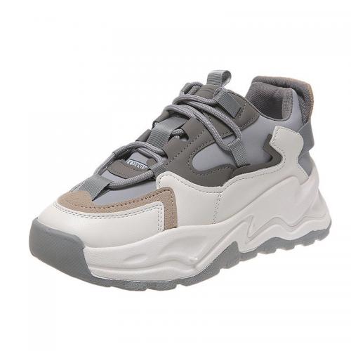 Microfiber PU Cuir synthétique Chaussures de sport pour femmes plus de couleurs pour le choix Paire