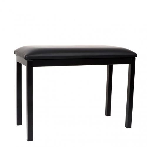 Sponge & Wood & Iron & PU Leather Soft Stool thickening black PC