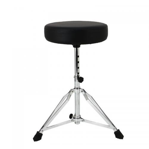 Sponge & PU Leather & Zinc Alloy Stool durable black PC