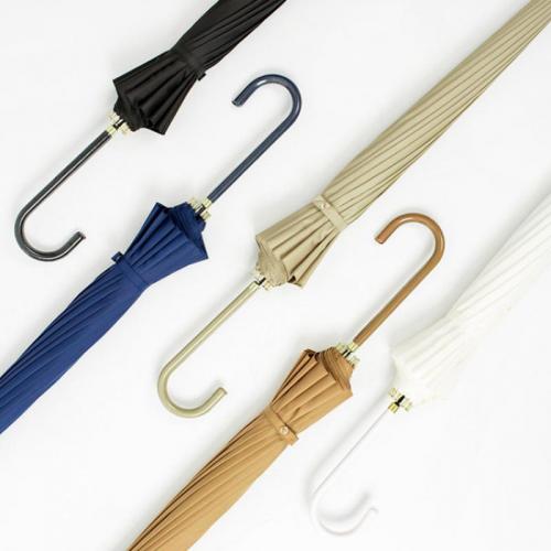 Fiber & Pongee Long Handle Umbrella Solid PC